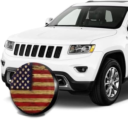 Tire Cover American Flag Potable Polyester Universal Spare Wheel Tire Cover - Image 4
