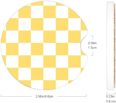Ceramic Car Coasters – Absorbent Car Cup Holder Coaster Set - Image 4