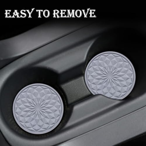 4 Pack Silicone Car Cup Holder Coaster – 2.75 Inch Non-Slip Drink Mat, - Image 6
