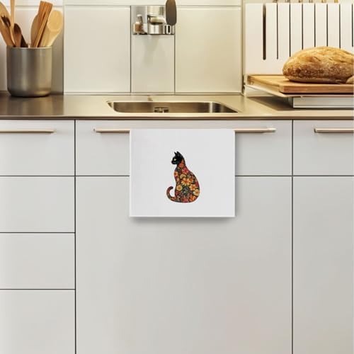 Flower Cat Kitchen Towels - Image 3