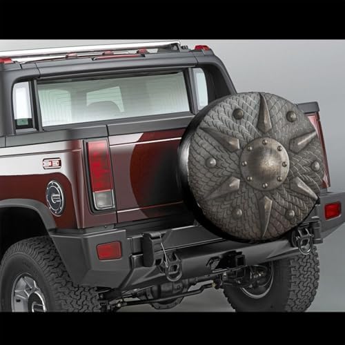 Round Shield Scales Spare Tire Covers - Image 2