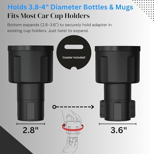Swigzy Extra Wide Car Cup Holder Expander - Image 4