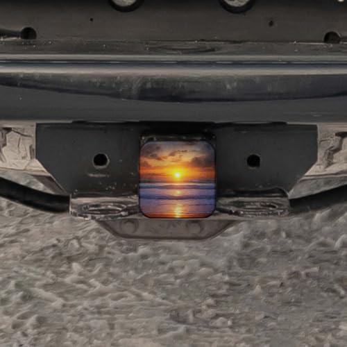 Swono Sunset Oversea Trailer Hitch Cover Plug Tropical Ocean Beach Sunlight - Image 5