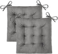 OVOV 2 Pack Chair Cushions for Dining Chairs 15.5"x15.5" Light Grey by OVOV