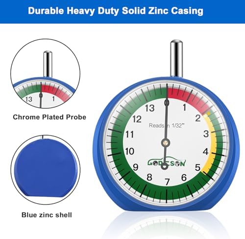 GODESON Dial Type Tire Tread Depth Gauge 88703 Professional - Image 2