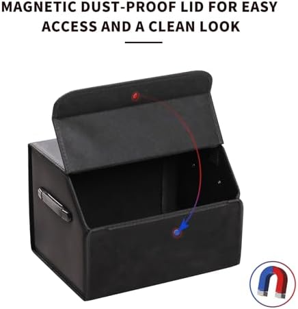 AUTOARK Leather Car Trunk Organizer, Durable Collapsible Adjustable - Image 4
