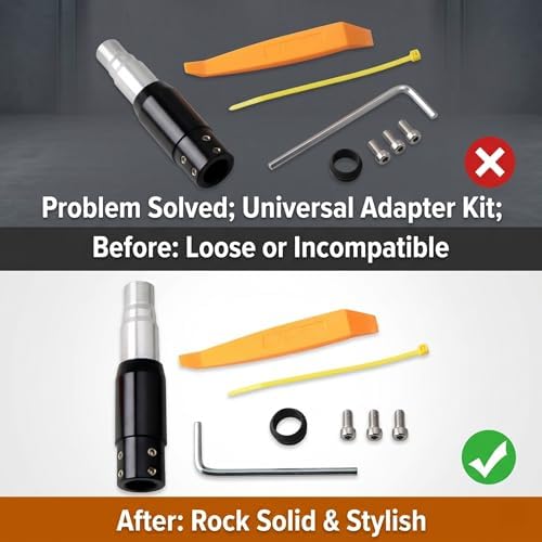 1 PC Shifter Gear Shift Knob Adapter, Aluminum Alloy Converter Kit - Image 5