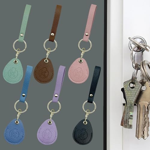 Leather Key Fob Holder, Access Card Key Chains RFID Protector, NFC Smart Key - Image 6