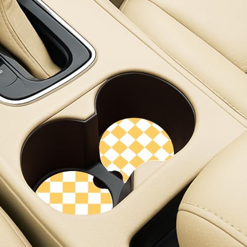 Ceramic Car Coasters – Absorbent Car Cup Holder Coaster Set - Image 3