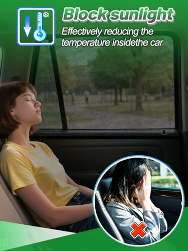 PAMASE Set of 4 Car Window Shades - Image 5