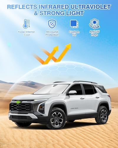 Canvcle Sunshades for 2025 2026 Chevrolet/Chevy Equinox Accessories Windshield - Image 2