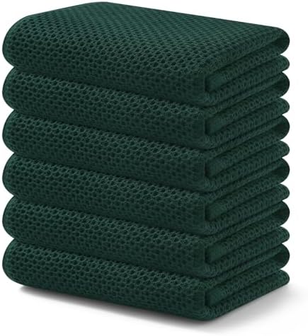 Kitinjoy Cotton Waffle 6-Pack Kitchen Towels by Kitinjoy