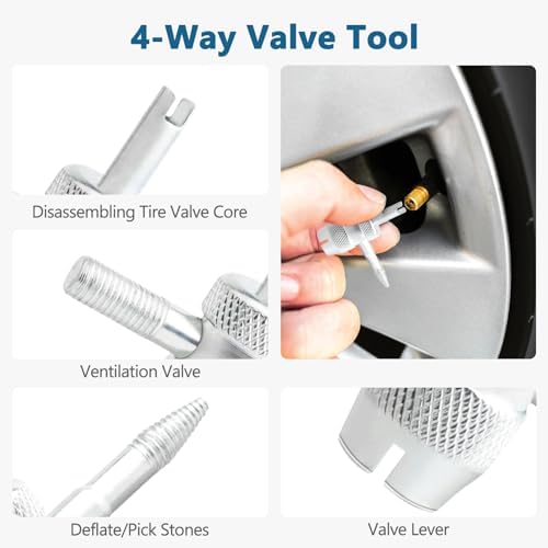 45 PCS Valve Stem Core Removal Replacement Tool Kit, Tire Valve Stem Removal - Image 4