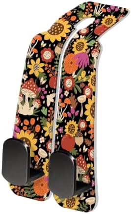 PU Leather Car Seat Hook, Storage Headrest Hanger, Cute Car Backseat Organizer by Unknown