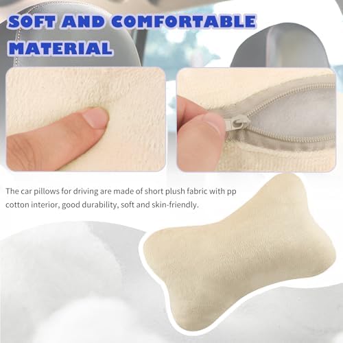 2PCS Car Headrest Pillow, Soft & Comfortable Car Neck Pillow - Image 4