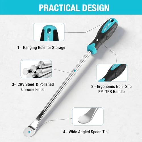 DURATECH 14.5" Steel Tire Spoon Tool Set - Image 4
