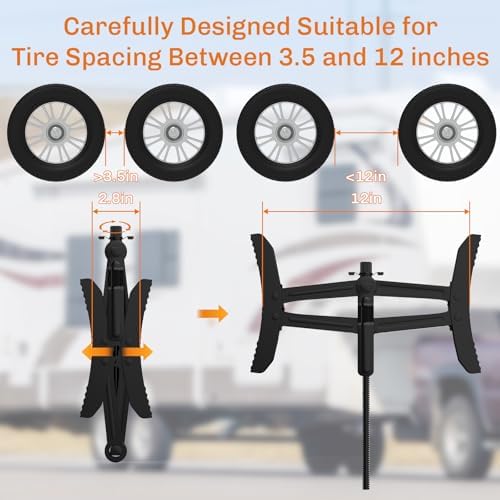 WELLUCK Camper Wheel Chock Stabilizer 2 Sets - Image 4