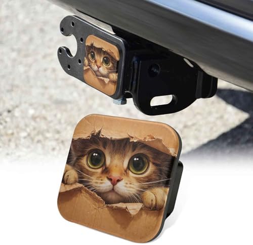 Cute Cat Tow Hitch Covers Heavy Duty Rubber Trailer Hitch Cover 2" Receiver by Unknown