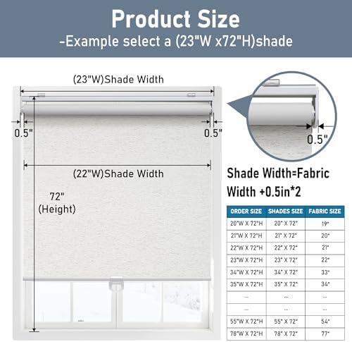 AOSKY Blackout Cordless Roller Shade - Image 7