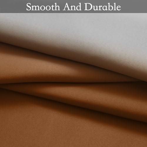 SimpleHome Ombre Gradient Burnt Orange White to Gray Curtains Bedroom 84L - Image 6
