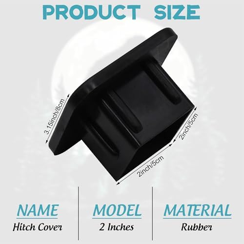 Hitch Cover Fits for 2 Inch Hitch Sasquatch in Moonlit Woods Towing Hitch Plug - Image 2