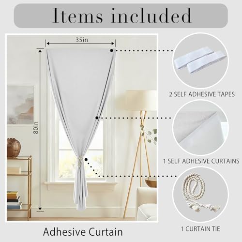100% Blackout Self Adhesive Portable Curtains - Image 6