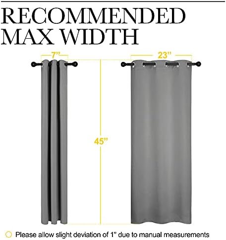 NICETOWN Silver Grey Blackout Curtains - Image 6