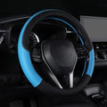 Auto Car Genuine Leather Steering Wheel Cover Anti Slip Wrap 15" by Follicomfy