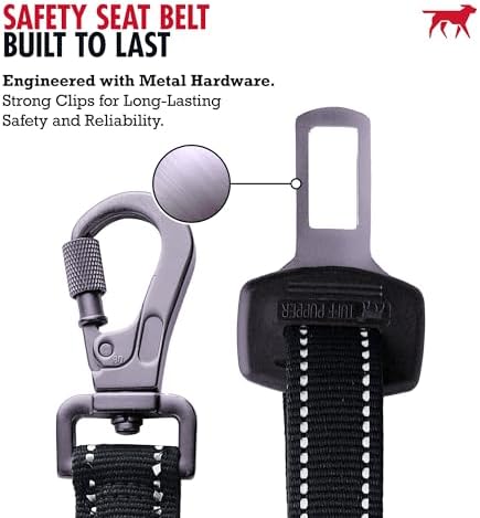 Tuff Pupper Dog Seat Belt | Adjustable Length Dog Seatbelt Restraint | - Image 7