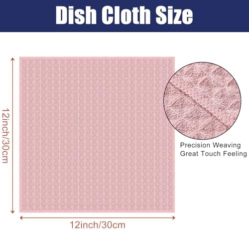 Homaxy Microfiber Waffle Weave Kitchen Dish Cloths, 8 Pack - Image 2