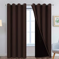 Yakamok Chocolate Brown Blackout Curtains 84 Inches Long 52" Wide, 2 Panels by Yakamok