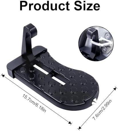 2 Pack Car Door Step, Heavy Duty Aluminum Roof Rack Latch Hook - Image 2