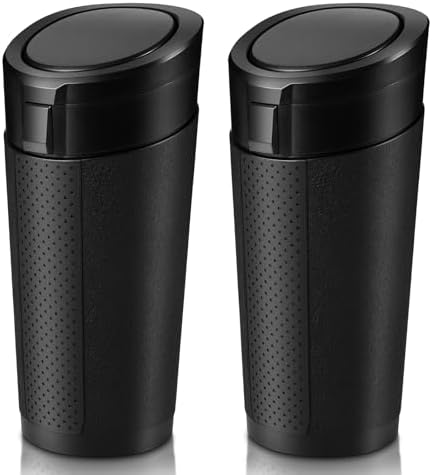Car Trash Can with Lid, 2 Pack by Hiitytin