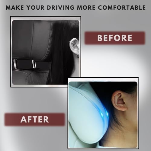 Car Headrest Neck Pillow Support Ergonomic, - Image 5
