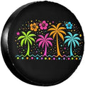 Spare Tire Cover，Tropical Palm Trees Camper Spare Tire Cover Waterproof Sun by Unknown