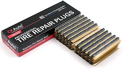 CKAuto 60 pcs 4" Black Tire Repair Strings Tire Repair Plugs by CKAuto