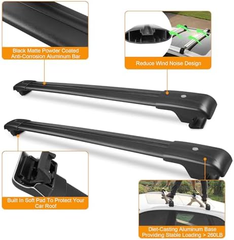 Roof Rack Crossbars Fits 2007-2026 Toyota 4Runner - Image 6