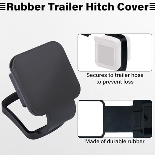 BFXM Trailer Hitch Covers, Tow Hitch Covers, Rubber Hitch Covers 2 Inch - Image 3