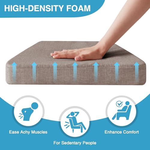 IASEAHK Chair Cushions for Dining Chairs Set of 4, Non Slip Kitchen Chair Pads - Image 3