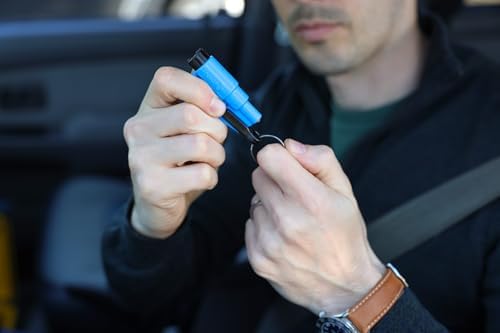 resqme The Original Emergency Keychain Car Escape Tool, 2-in-1 Seatbelt Cutter - Image 4