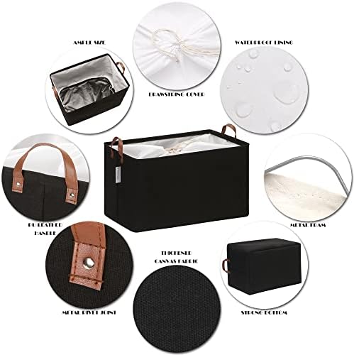 Hinwo 70L Extra Large Canvas Storage Bin - Image 4