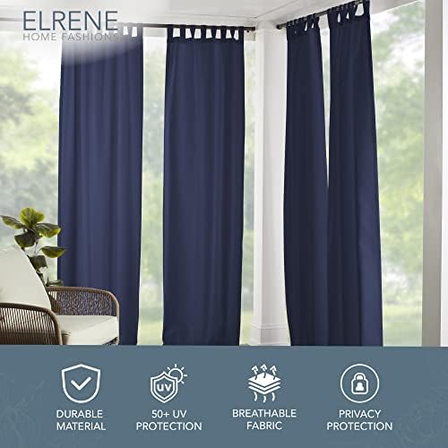Matine Solid Tab Top Indoor/Outdoor Window Curtain - Image 2