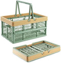 VALESKA Collapsible Crate 20L, Foldable Plastic Milk Crates by VALESKA