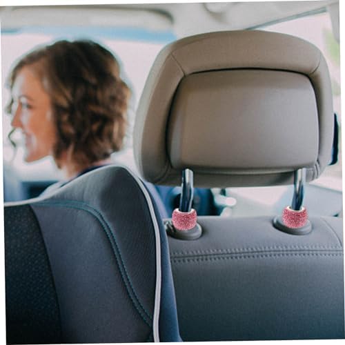 GLEAVI 2pcs Rhinestone Car Headrest Ring Decorations - Image 3