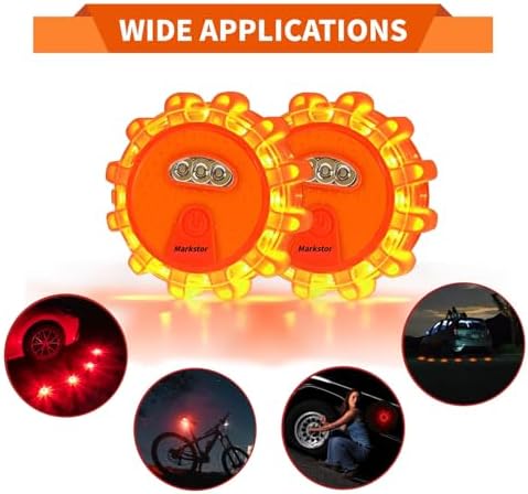 4 Pack LED Road Flares, Beacons - Image 6