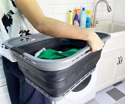 SAMMART 42L Collapsible Plastic Storage Basket - Image 3