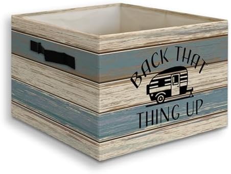Farmhouse Camping Foldable Storage Bins Box by Unknown