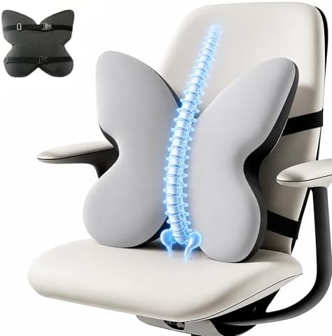 Memory Foam Lumbar Support Pillow, Back Support by FoKon