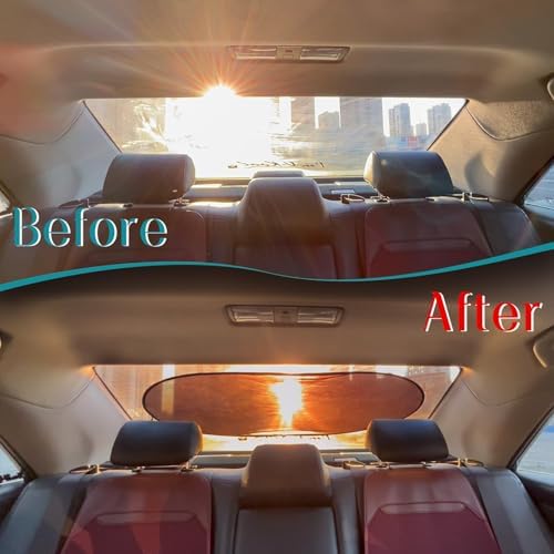 IC ICLOVER Car Sun Shade for Back Window, Rear Window Shade, Static Cling - Image 5