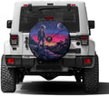 Delerain Spare Tire Cover with Backup Camera Hole Astronaut Galaxy Wheel Covers by Delerain
